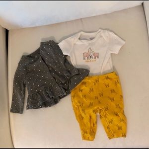 3 piece llama newborn set!
